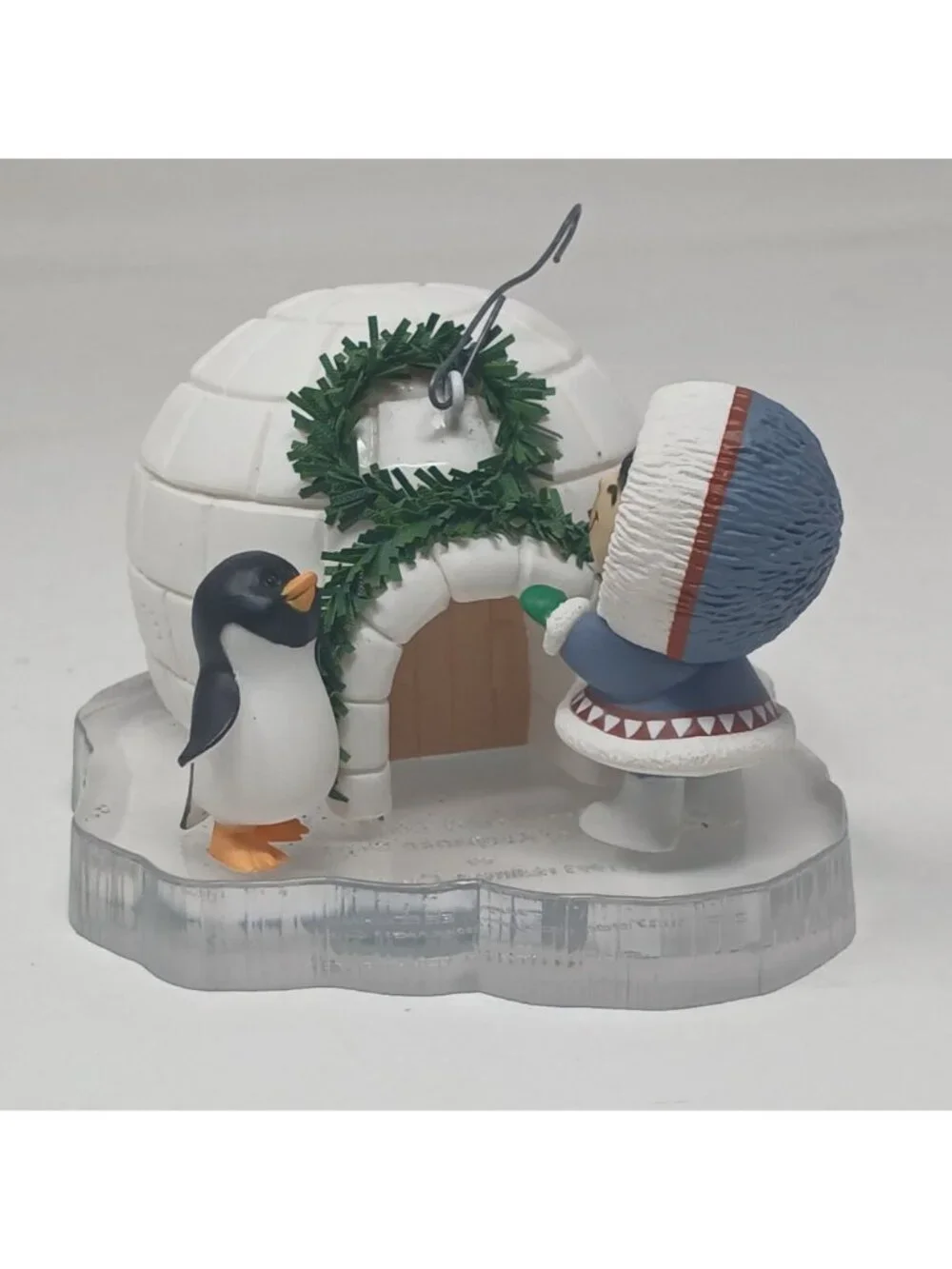 Hallmark  Ornament Frosty Friends 1993 Anniversary Ed Igloo Penguin Puppy #D-9